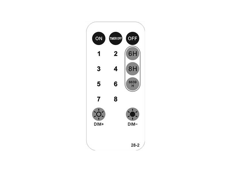 红外遥控器 八功能+定时+调光