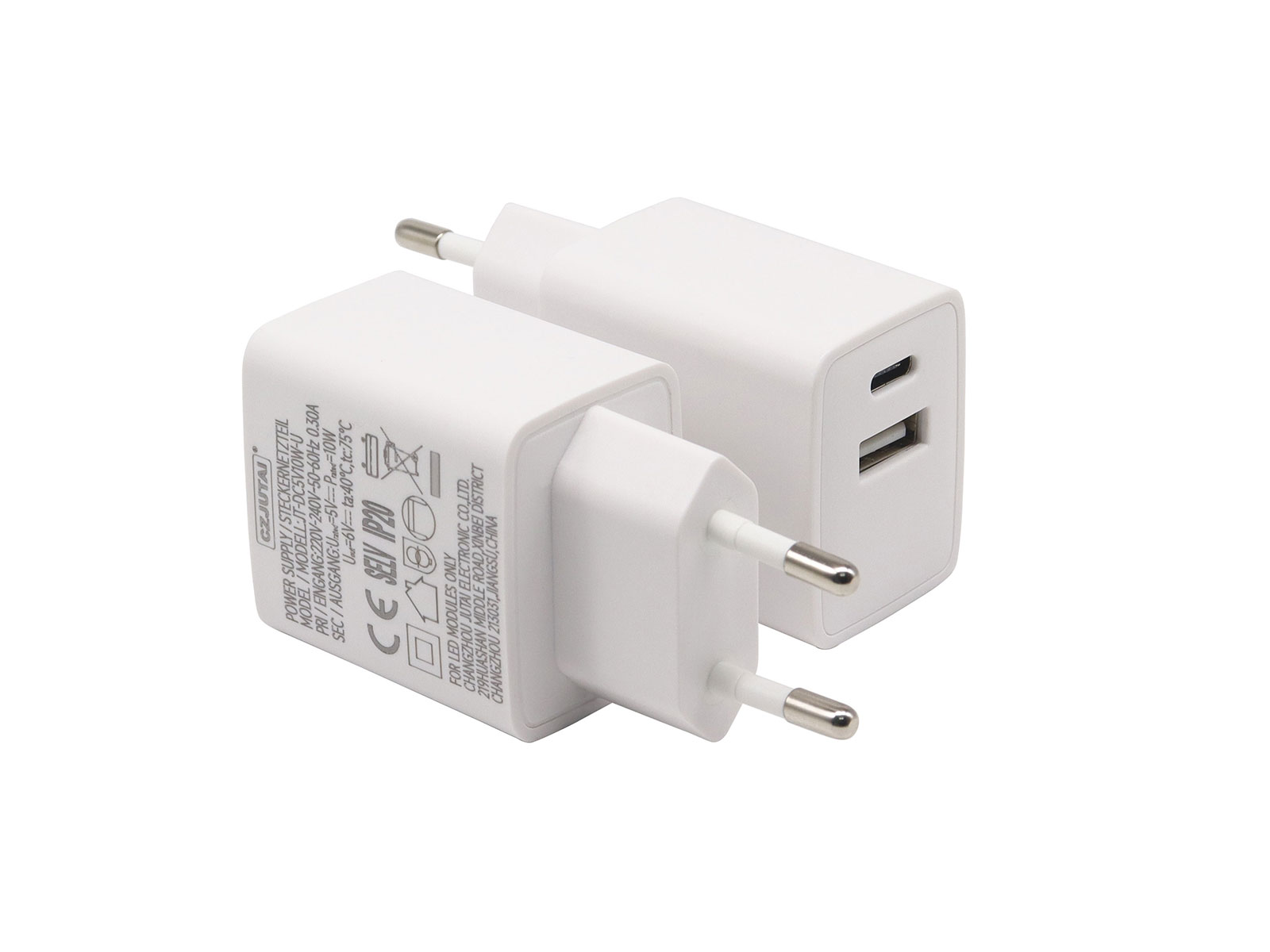 欧规GS/CE USB Type A+C 白色