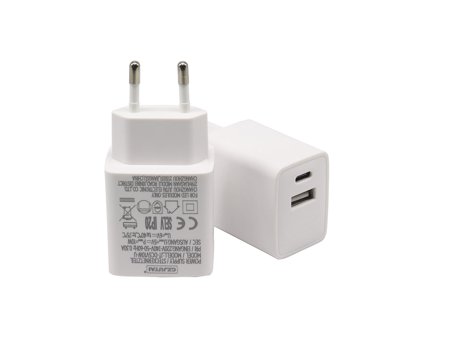 欧规GS/CE USB Type A+C 白色